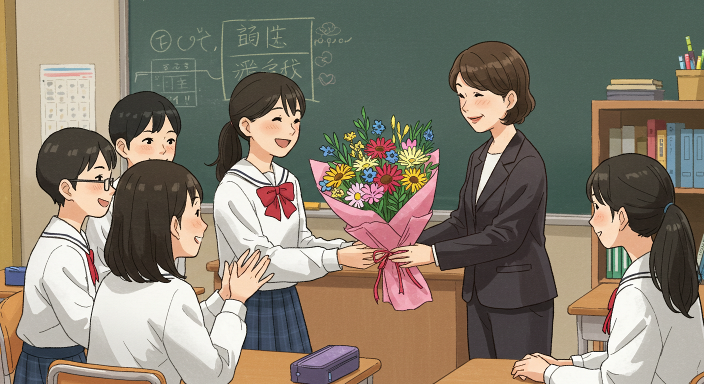 先生へのメッセージ 例文
