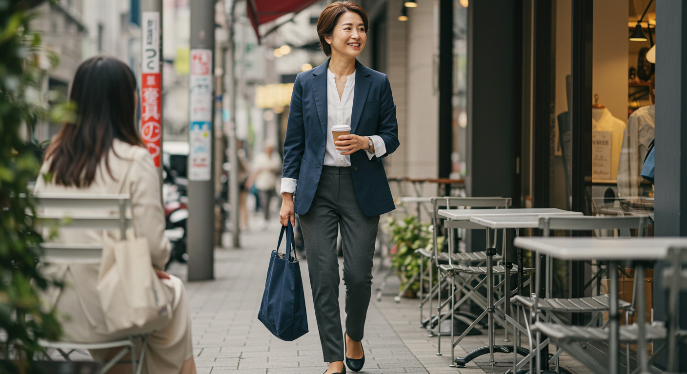 顔合わせ母親服装50代ユニクロ